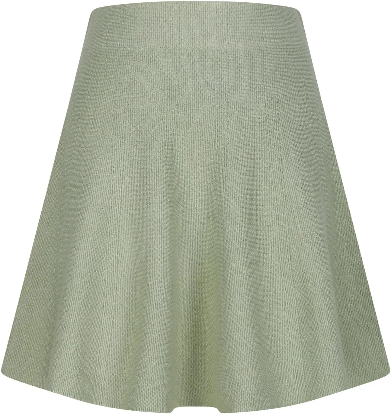 Oplxuo Women's Fall Mini Skirts Knit High Waisted A-Line Short Skirt Solid Color Pleated Club Party Skirts