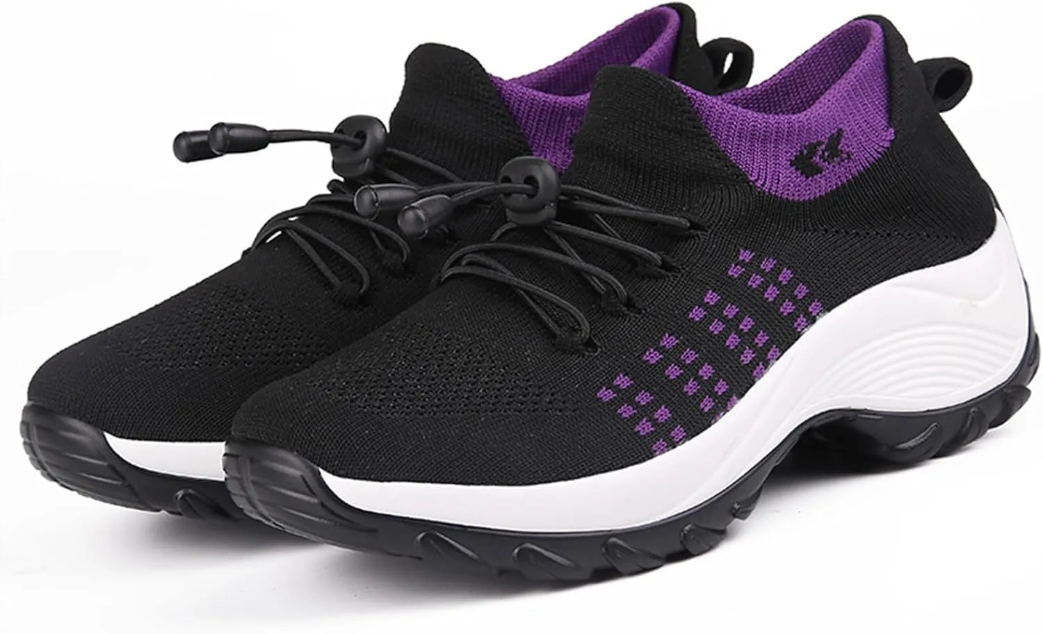 Orthopedic Shoes for Women Slip On Mesh Upper Walking Shoes Breathable Comfortable Casual Wedge Platform Non-Slip Sneakers