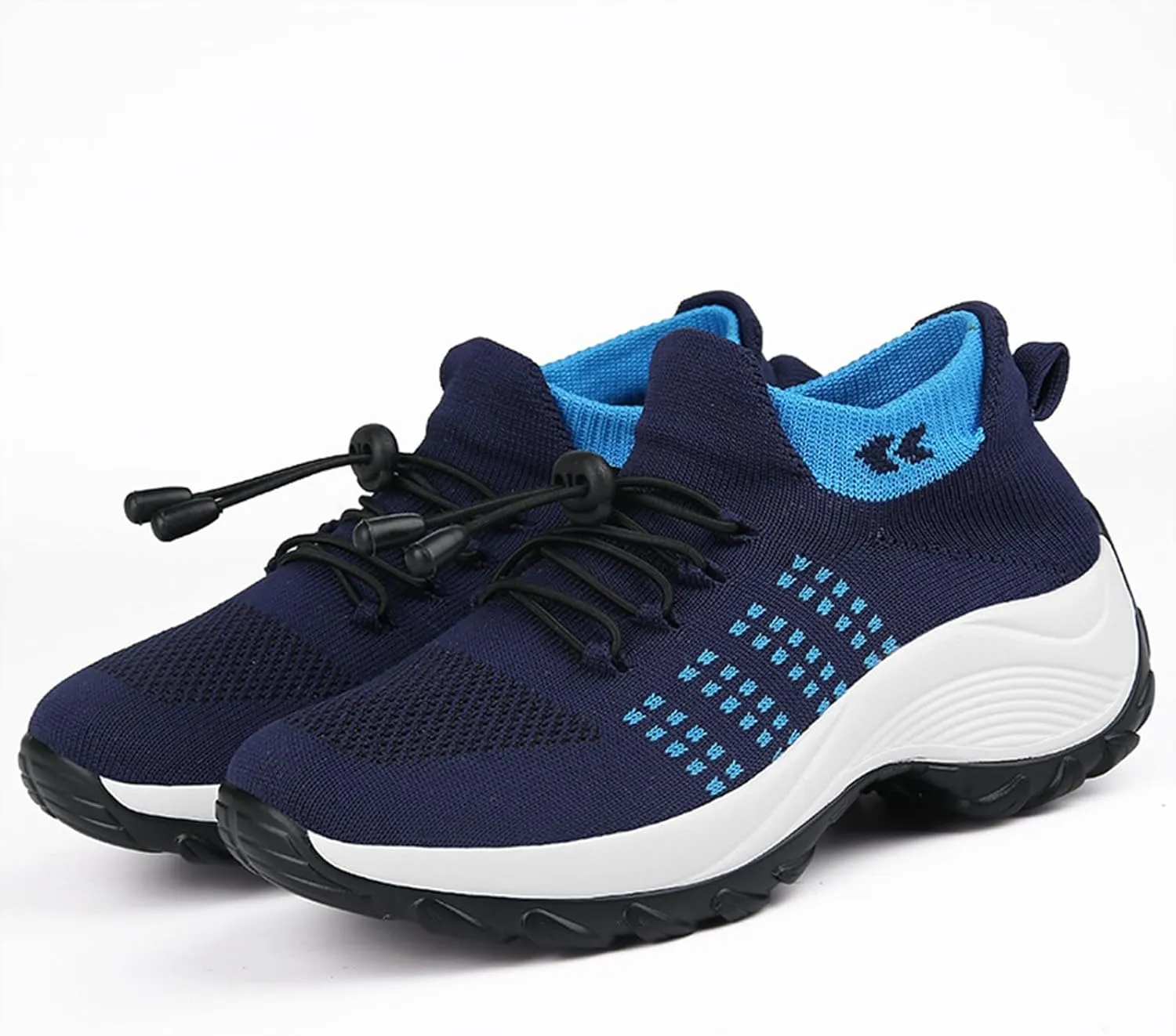Orthopedic Shoes for Women Slip On Mesh Upper Walking Shoes Breathable Comfortable Casual Wedge Platform Non-Slip Sneakers