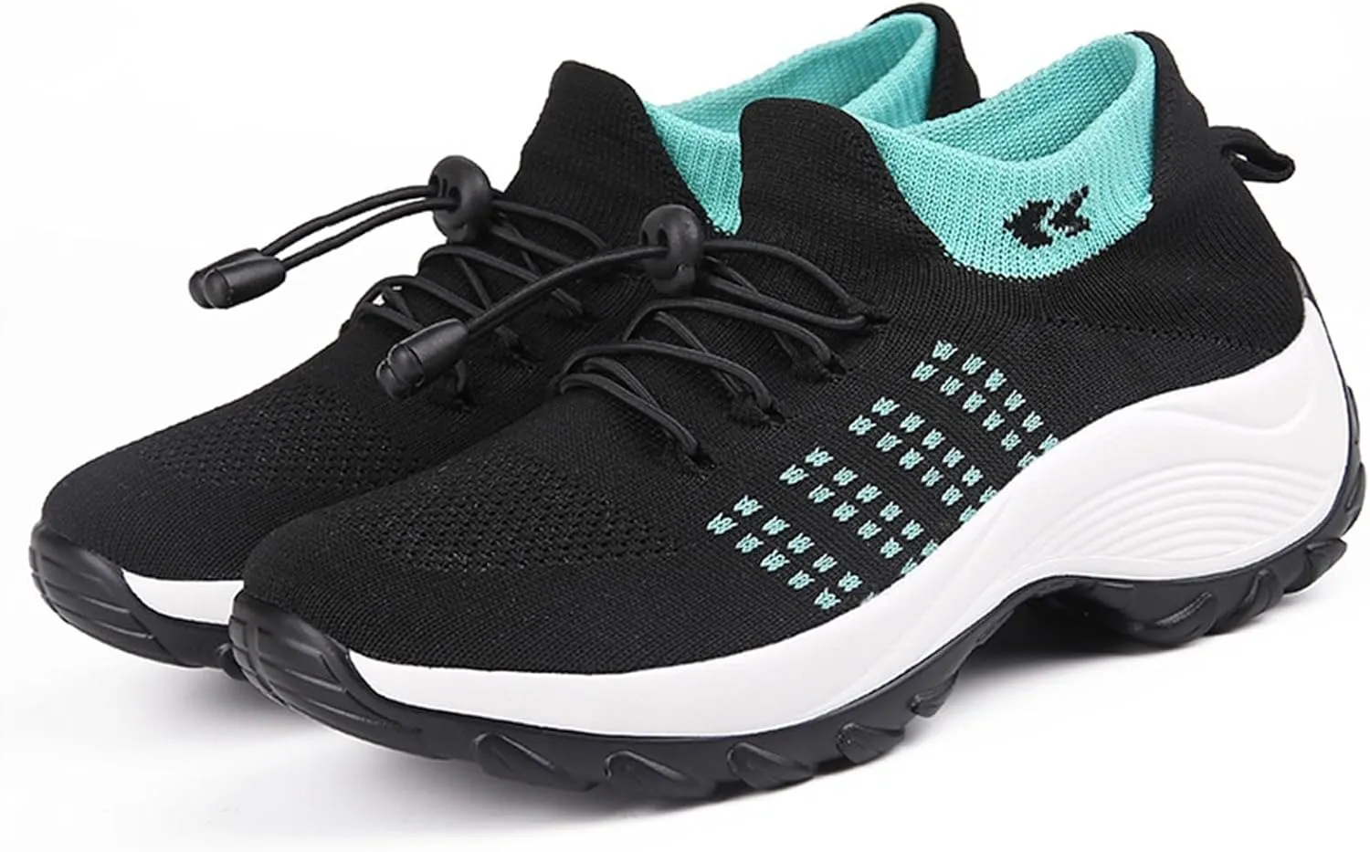 Orthopedic Shoes for Women Slip On Mesh Upper Walking Shoes Breathable Comfortable Casual Wedge Platform Non-Slip Sneakers