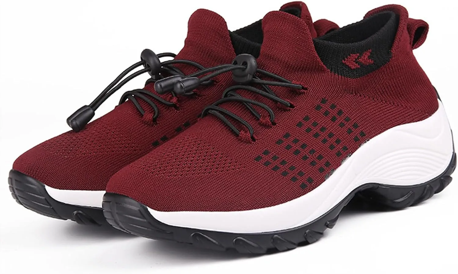 Orthopedic Shoes for Women Slip On Mesh Upper Walking Shoes Breathable Comfortable Casual Wedge Platform Non-Slip Sneakers