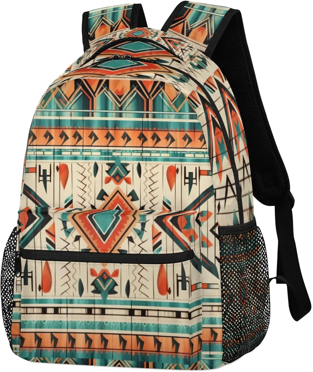Pardick Backpacks for Women Men, Boho Aztec Travel Laptop Back Pack Waterproof Bookbags Adults Backpack with Multiple Pocket