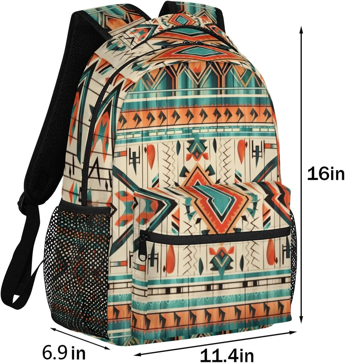 Pardick Backpacks for Women Men, Boho Aztec Travel Laptop Back Pack Waterproof Bookbags Adults Backpack with Multiple Pocket