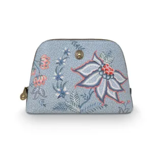PIP Studio Flower Festival Light Blue Triangle Cosmetic Bag