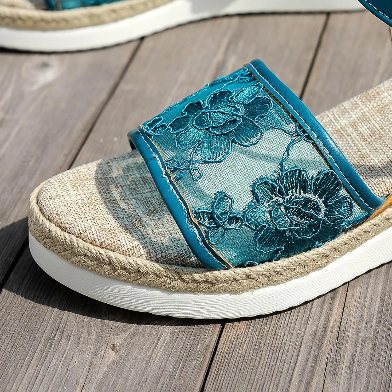Platform Wedge Sandals Lightweight Summer Espadrille Sole Strap Casual Vacation Sandals Women Sandals Size 8 Heel