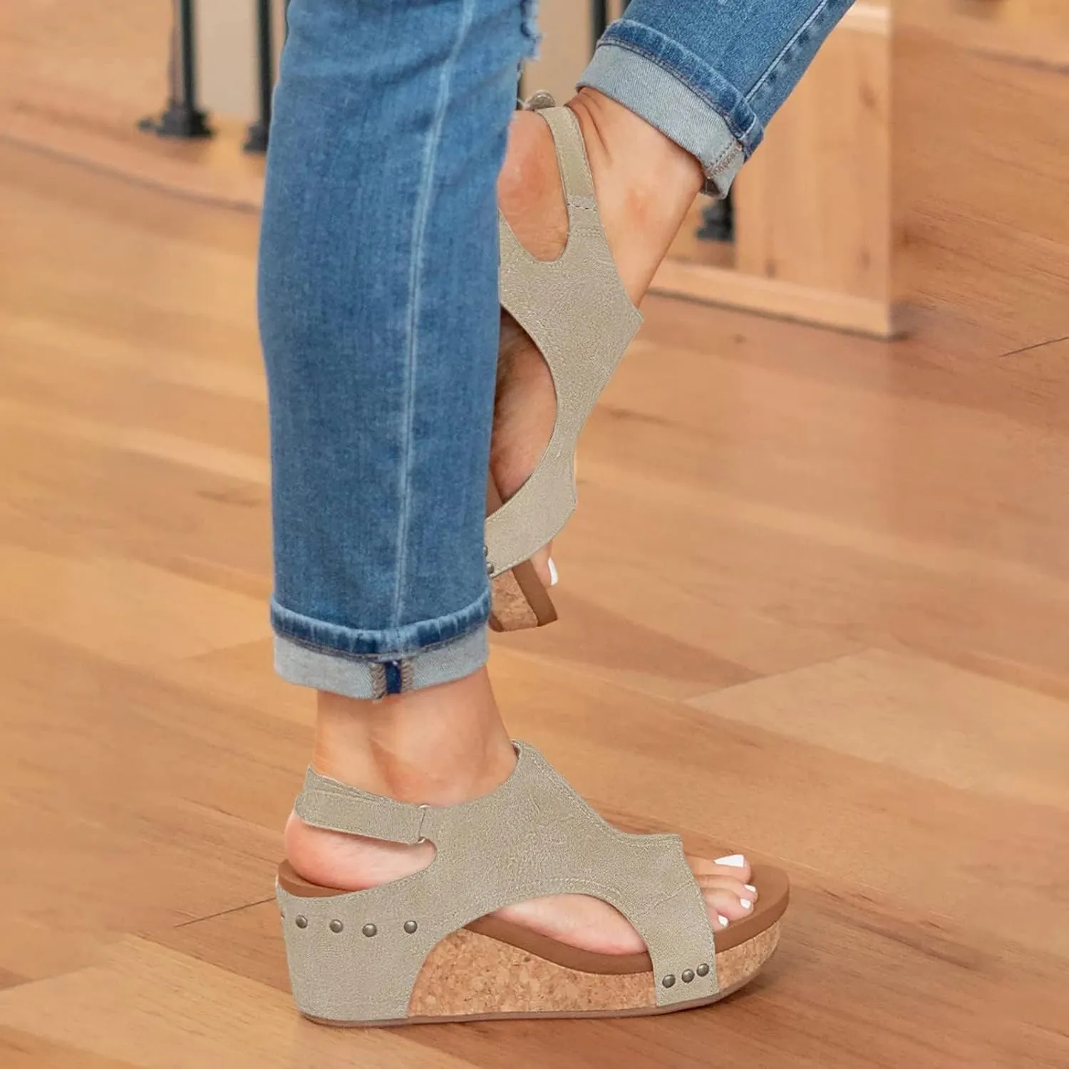 Sandals for Women 2025,Summer Sandals for Women 2025,Platform Wedge Sandals for Women Open Toe Wedge Heels,Casual Summer Dress Shoes Ladies Wedges Comfortable Vacation Shoes