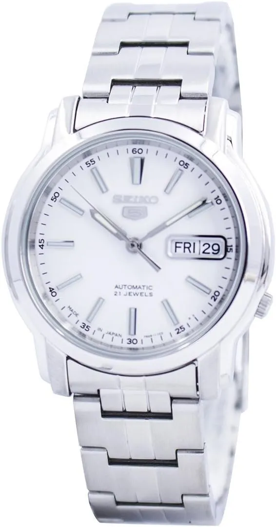 SEIKO Series 5 Automatic White Dial Men's Watch SNKL75K1