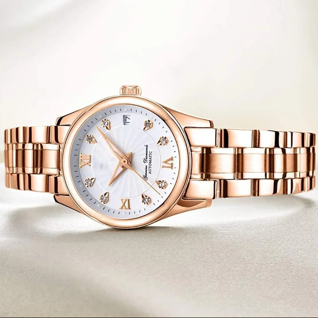 SENRUD Luxury Automatic Watch for Women Ladies high-end Full Steel Solid Band Waterproof Luminous Automatic Mechanical Watch