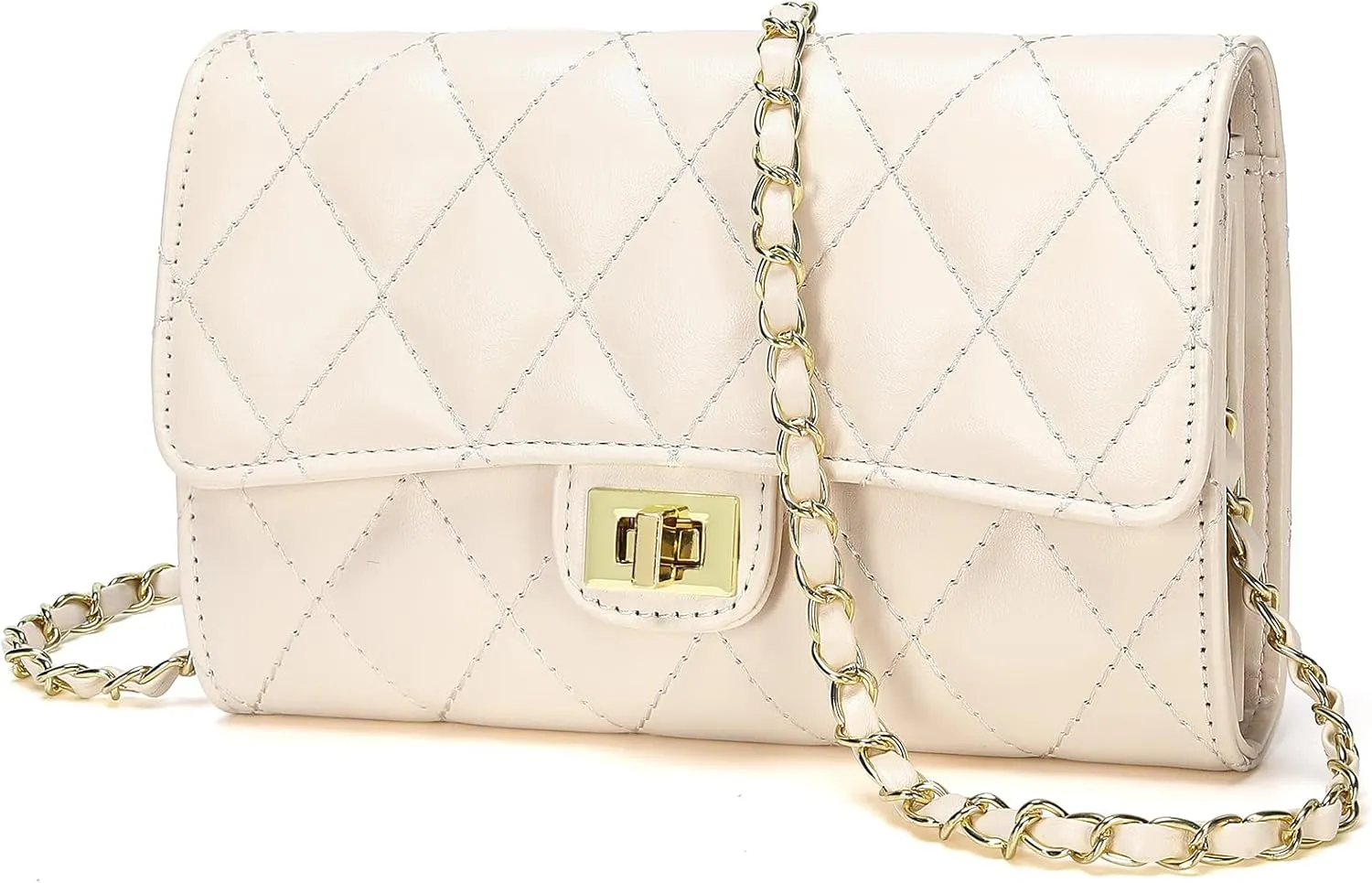 Small Quilted Crossbody Bags for Women Trendy Ladies Shoulder Bag Satchel HandBag Mini Purse Women