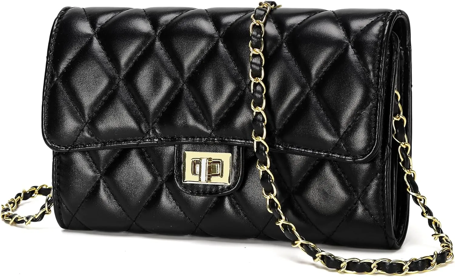Small Quilted Crossbody Bags for Women Trendy Ladies Shoulder Bag Satchel HandBag Mini Purse Women