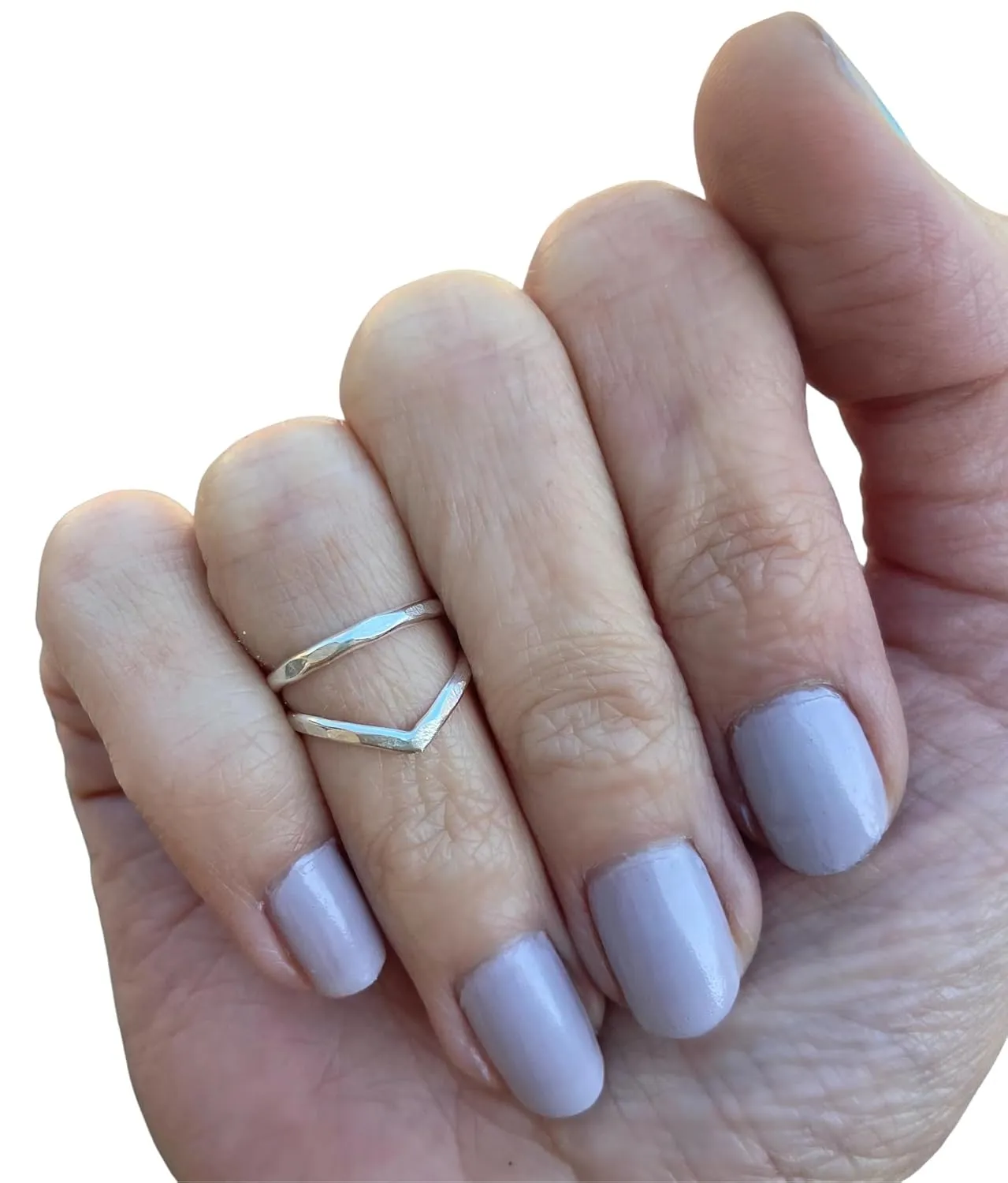 Sterling silver knuckle ring  Stacking rings  Midi rings  Mid finger ring  knuckle ring set  Silver rings