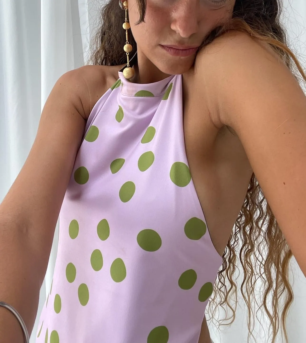 UAURORAO Women Backless Halter Top Mock Neck Boho Floral Tank Tops Open Back Aesthetic Y2k Going Out Club Party Top