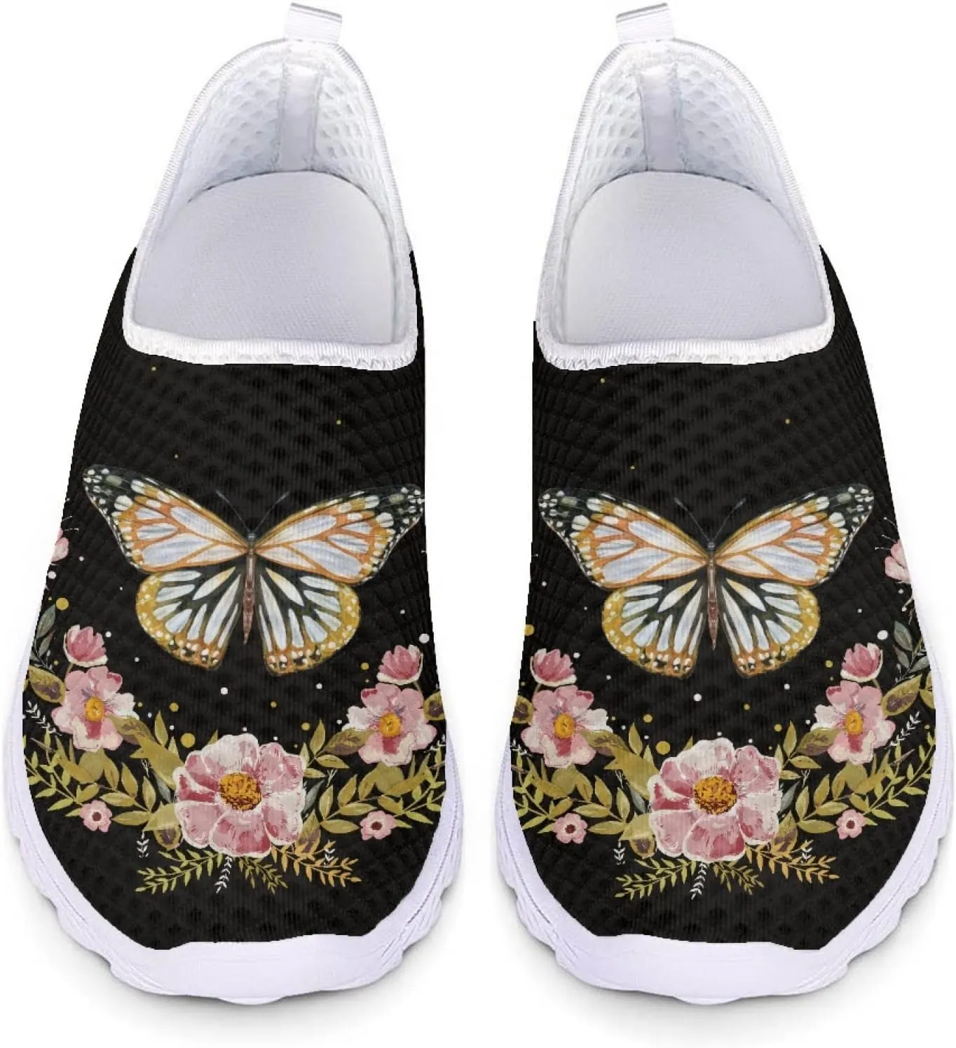 Veniyate Women's Walking Water Shoes Mesh Slip On Air Mesh Loafer Breathable Lightweight Running Sneakers