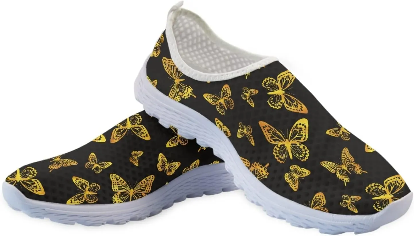 Veniyate Women's Walking Water Shoes Mesh Slip On Air Mesh Loafer Breathable Lightweight Running Sneakers