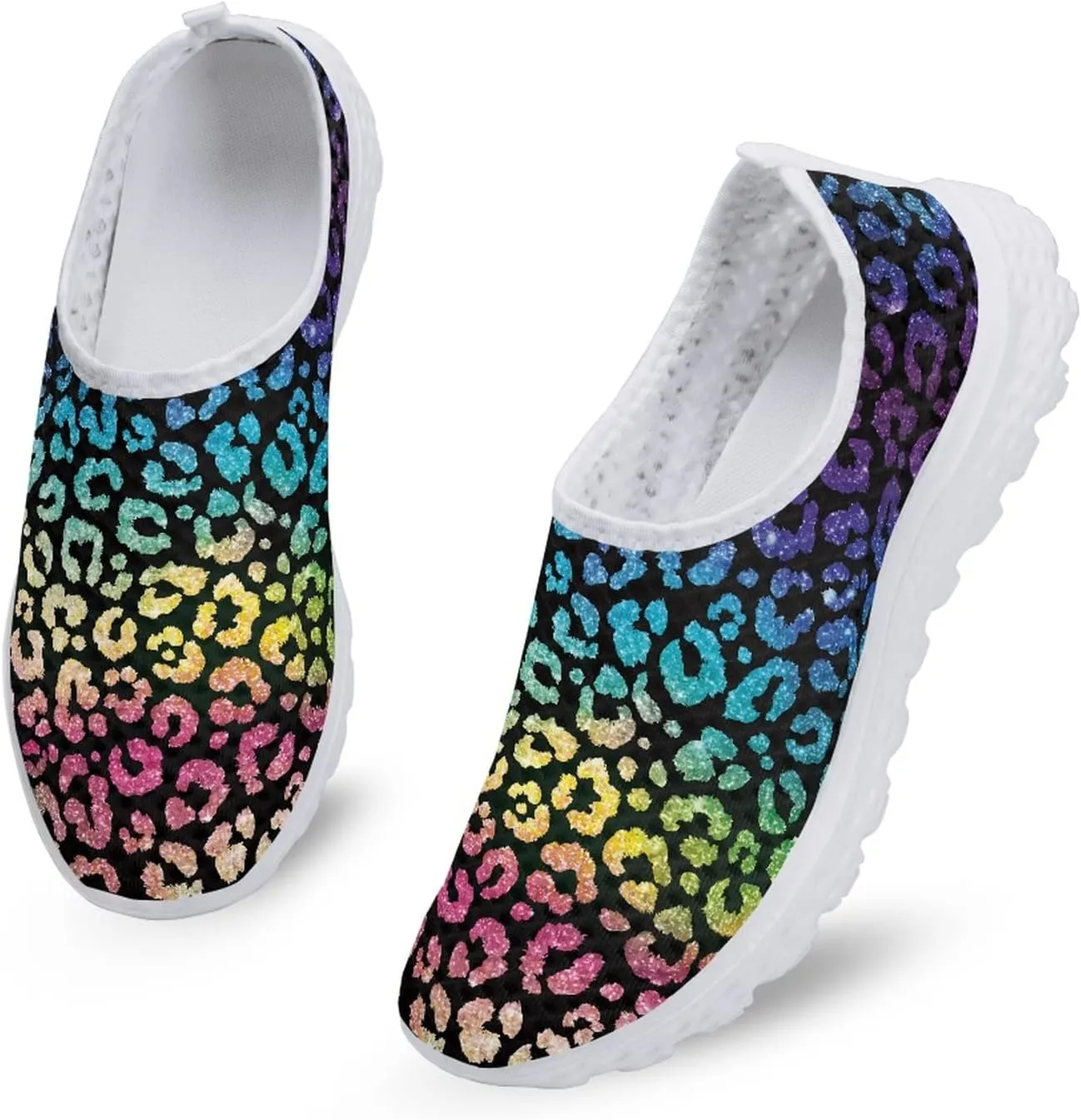 Veniyate Women's Walking Water Shoes Mesh Slip On Air Mesh Loafer Breathable Lightweight Running Sneakers