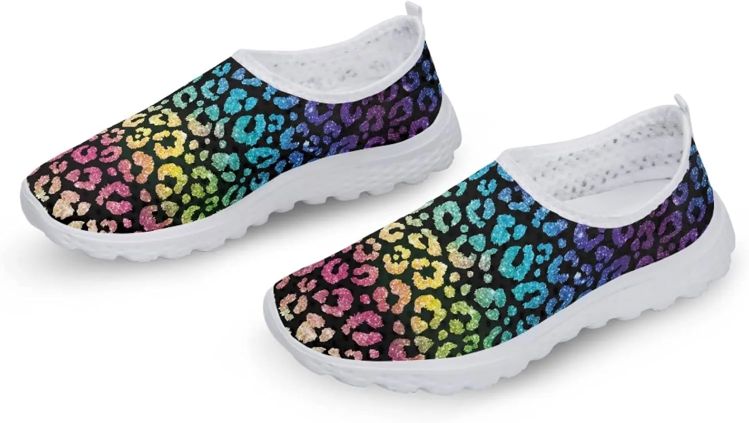 Veniyate Women's Walking Water Shoes Mesh Slip On Air Mesh Loafer Breathable Lightweight Running Sneakers