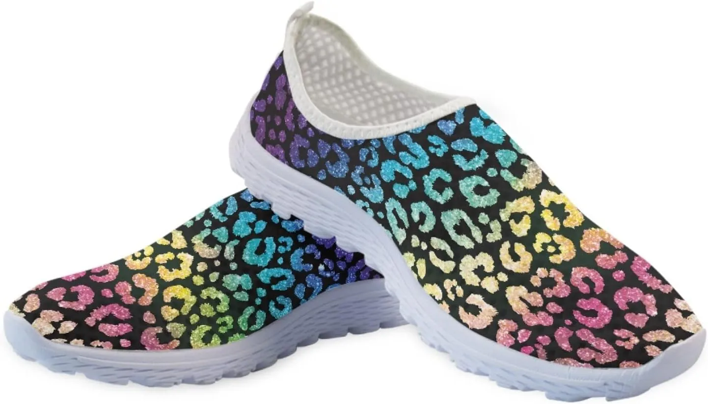 Veniyate Women's Walking Water Shoes Mesh Slip On Air Mesh Loafer Breathable Lightweight Running Sneakers