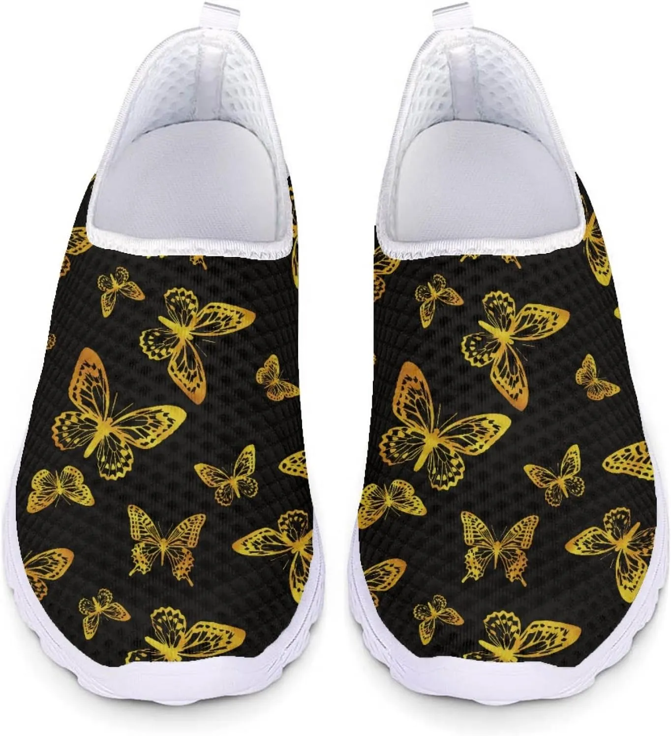 Veniyate Women's Walking Water Shoes Mesh Slip On Air Mesh Loafer Breathable Lightweight Running Sneakers