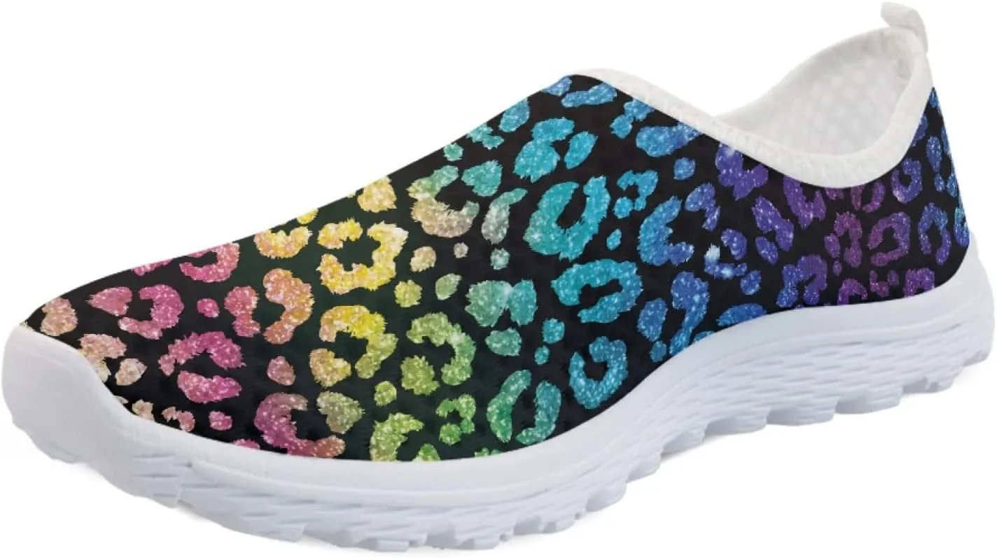 Veniyate Women's Walking Water Shoes Mesh Slip On Air Mesh Loafer Breathable Lightweight Running Sneakers