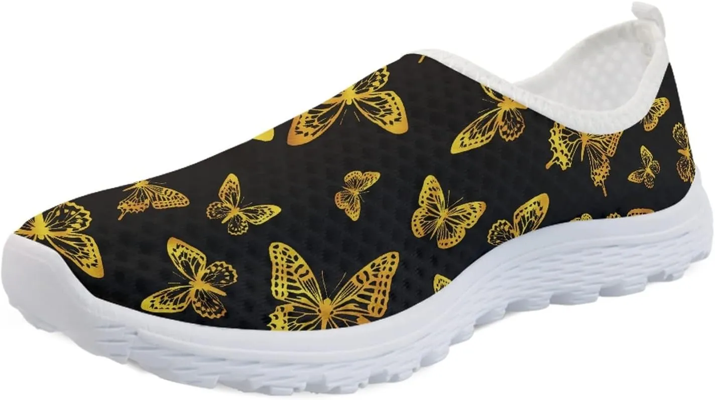 Veniyate Women's Walking Water Shoes Mesh Slip On Air Mesh Loafer Breathable Lightweight Running Sneakers