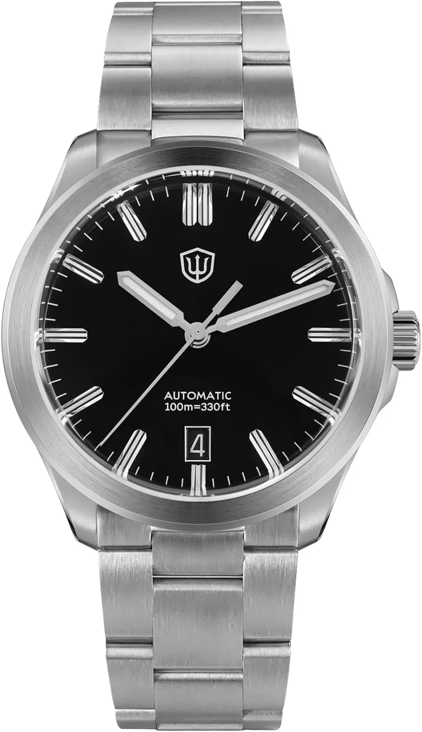 watchdives Automatic Watch for Men, WD0005 Sport Watch NH35 Mechanical Dress Wristwatches 39mm Domed Sapphire Crystal Luxury Watches