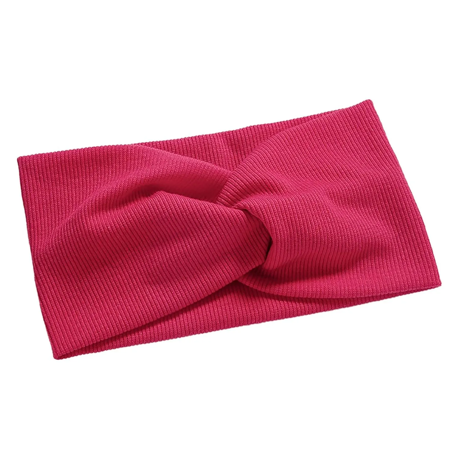 Wide Headbands for Women Knotted Head Wraps Turbans Knitted Hair Band Hair Accessories (A, One Size)