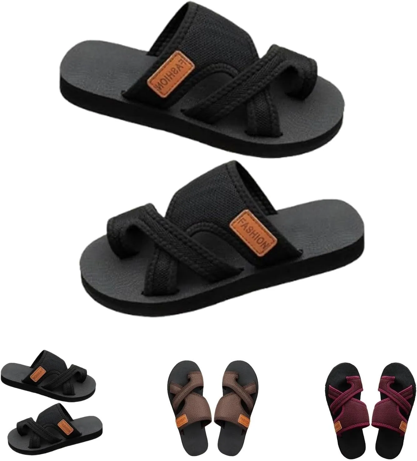 Women's Comfortable Orthopedic Sandals Breathable Mesh Sandals Hollow Mesh Flip Flops Arch Support Comfortable Beach Sandals