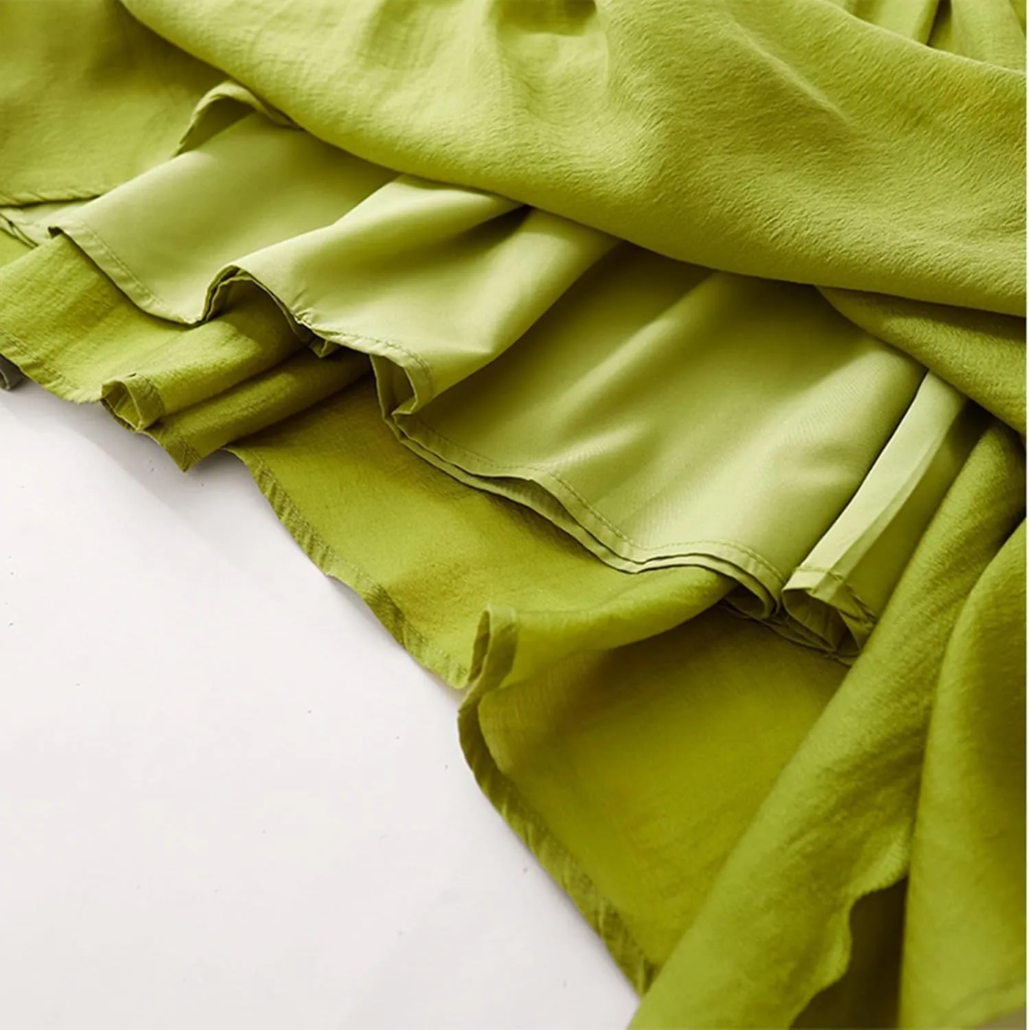 Women's Fall Skirts High Waist Skirts Solid Color Pleated A-Line Flared Flowy Midi Long Skirts