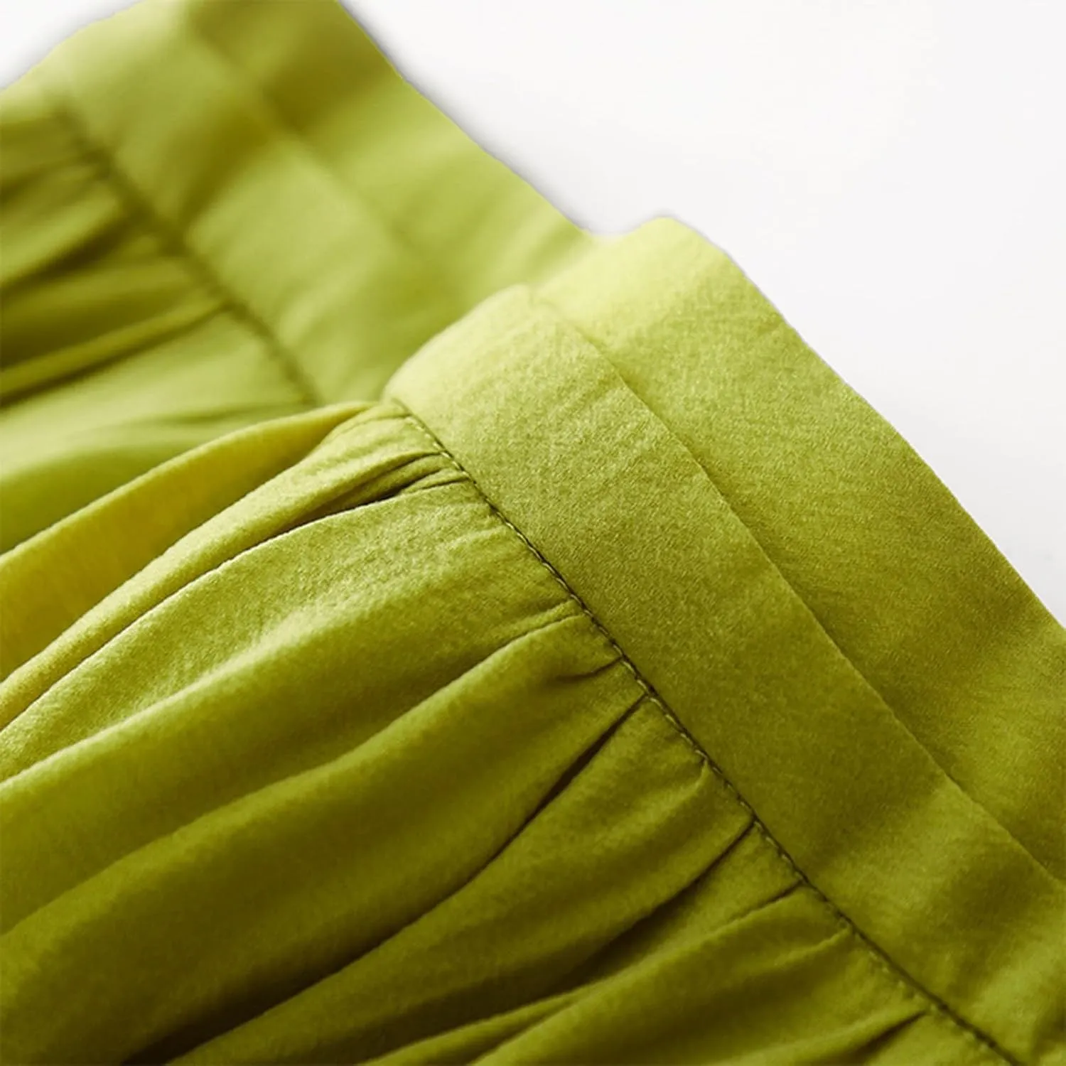 Women's Fall Skirts High Waist Skirts Solid Color Pleated A-Line Flared Flowy Midi Long Skirts