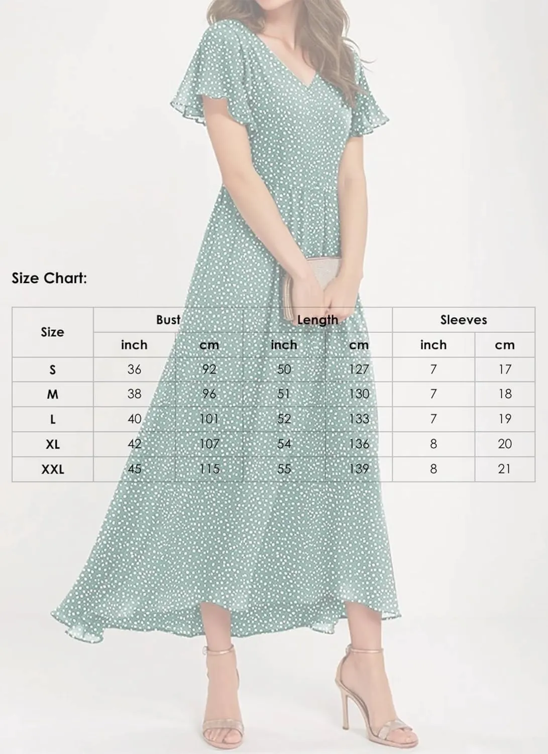 Women's Midi Dress Bright Green Short Sleeve V-Neck Polka Dot Elegant Intellectual 2025 Summer and Spring Daily Dress